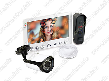 Комплект видеодомофон HDcom W715 и уличная антивандальная камера KDM-6215G